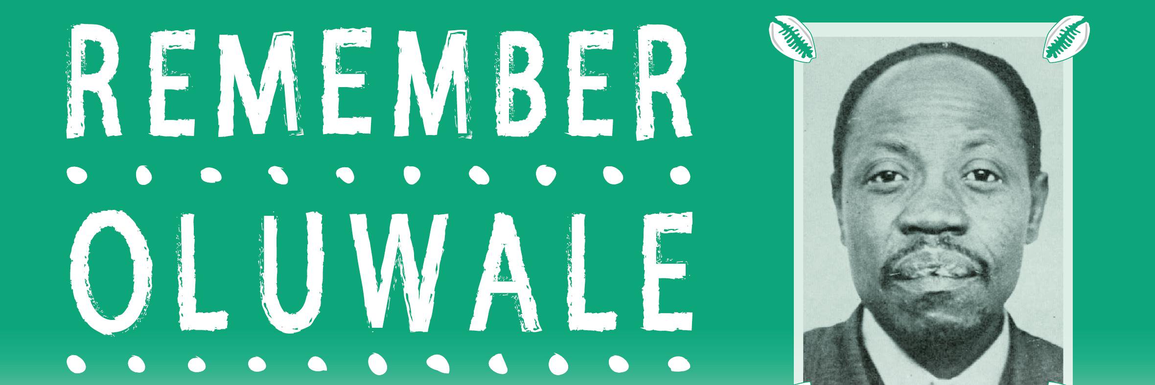 Remember Oluwale banner