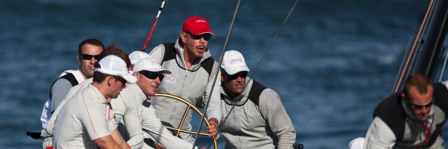 Larry Ellison's banner