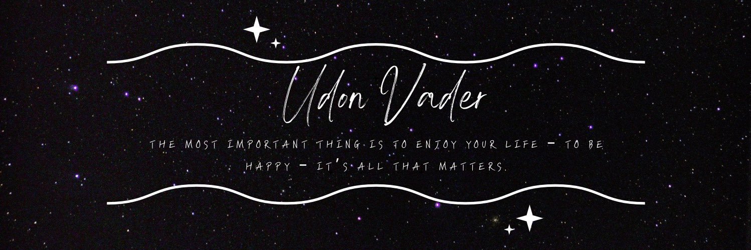 udonvader's profile banner image