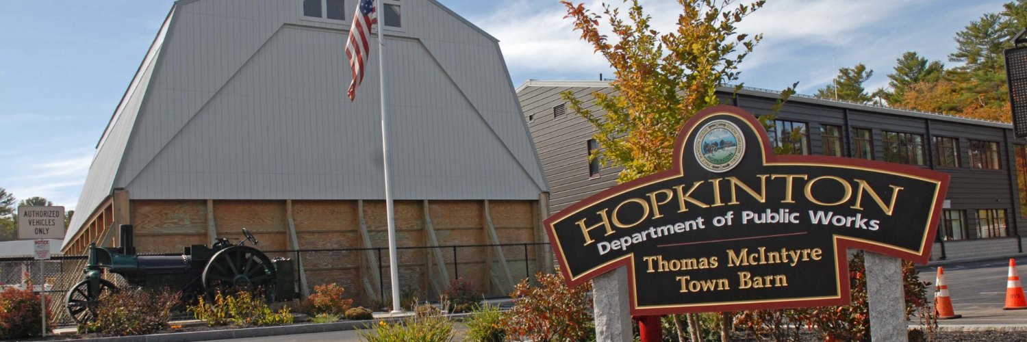 Hopkinton DPW banner