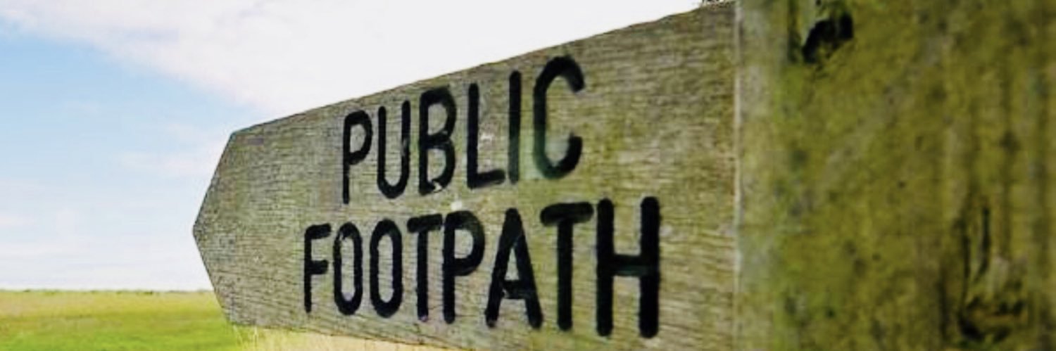 Public Footpath banner