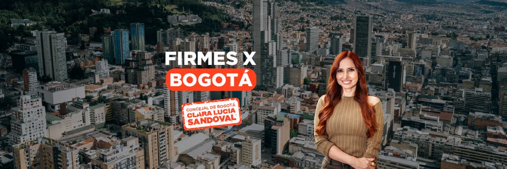 Clara Lucía Sandoval's banner