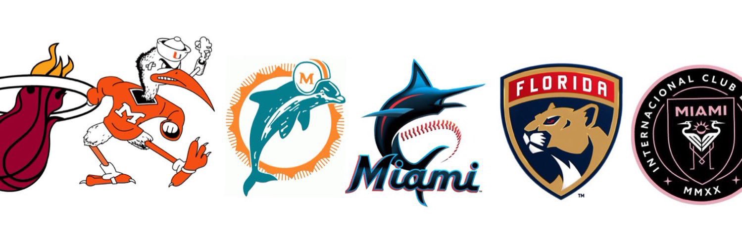 Miami sports fan banner