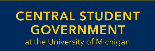 UMich Central Student Govt Profile Banner