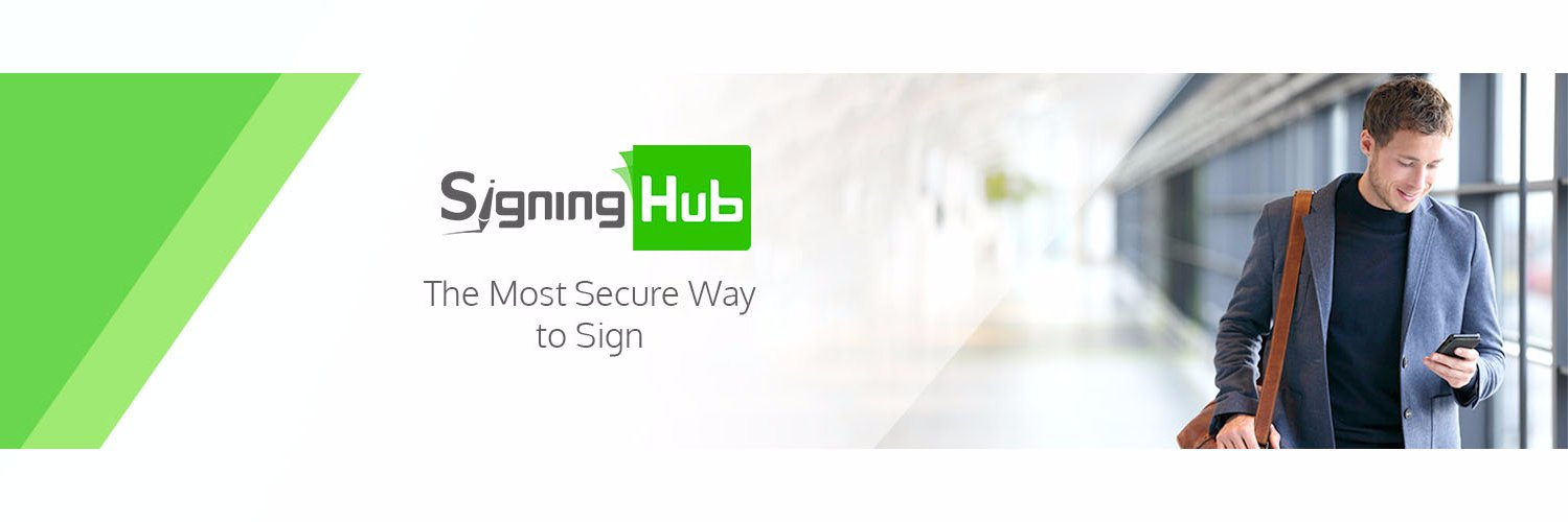 SigningHub's profile banner image