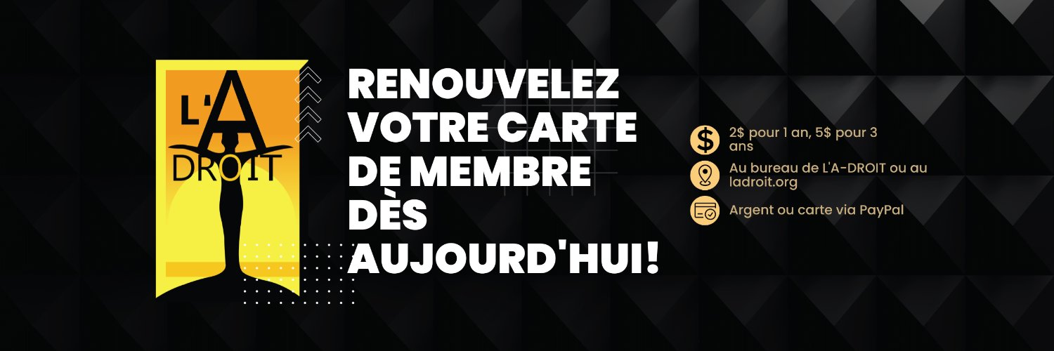 L'A-DROIT banner