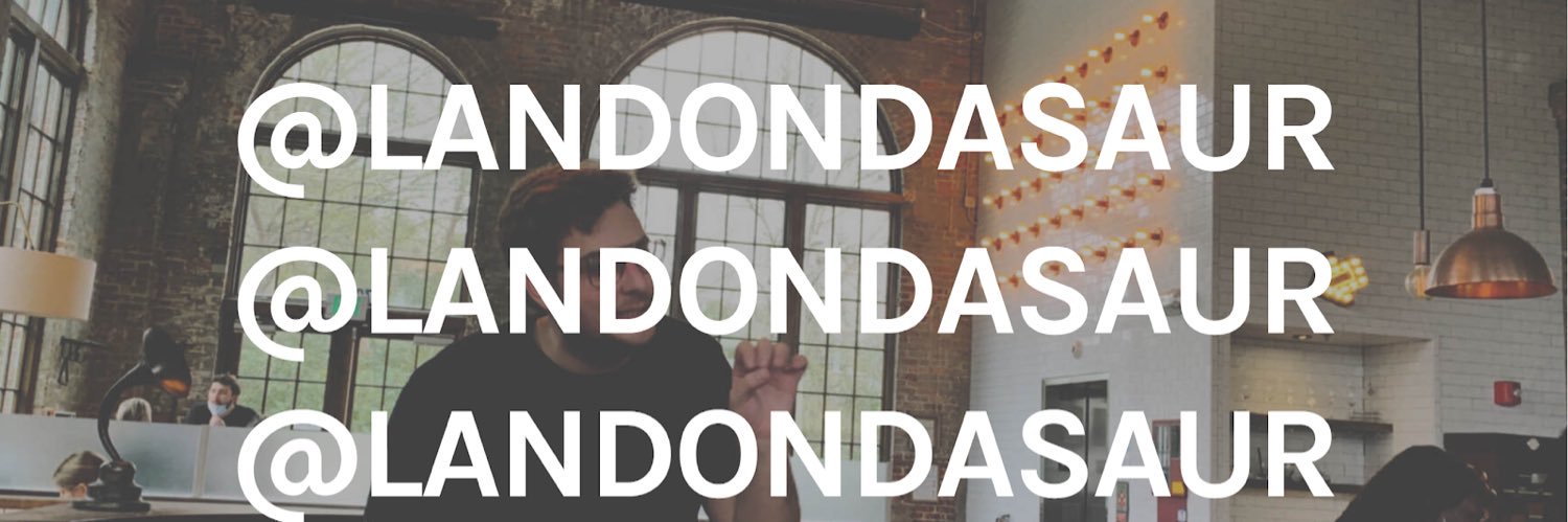 Landondasaur's profile banner image
