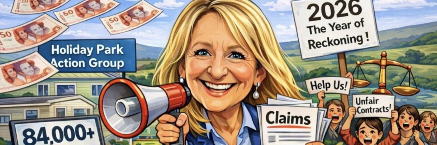 ACTION AGAINST HOLIDAY CARAVAN PARKS! banner