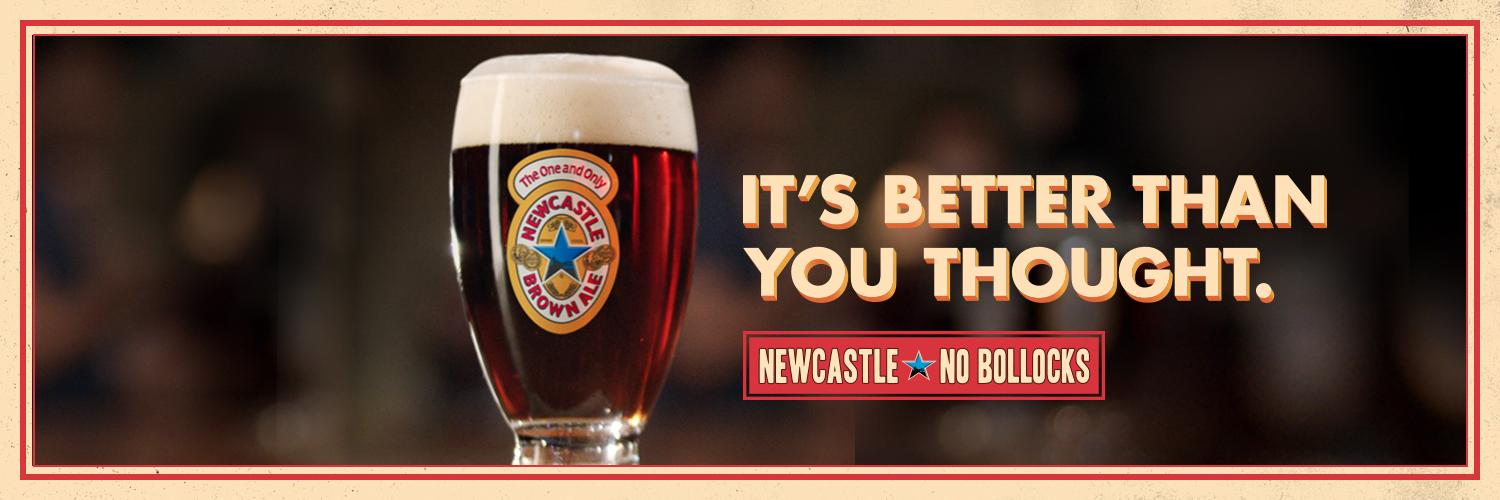 Newcastle Brown Ale banner