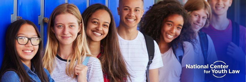 The National Center for Youth Law's banner