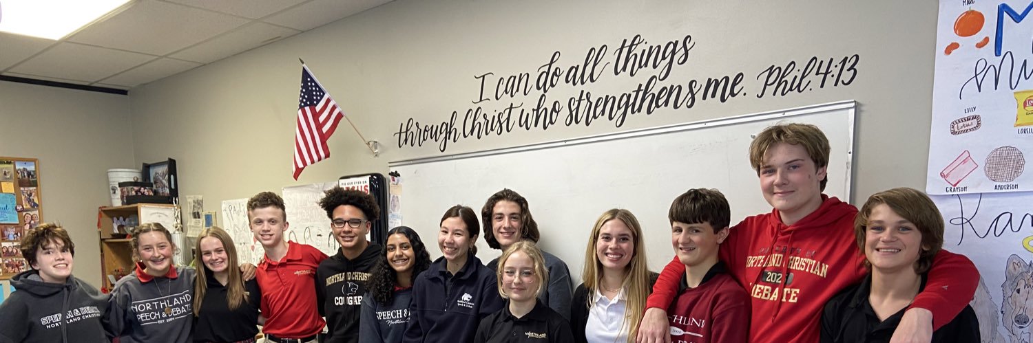 Northland Christian Debate banner