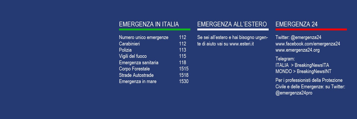 Emergenza24's banner