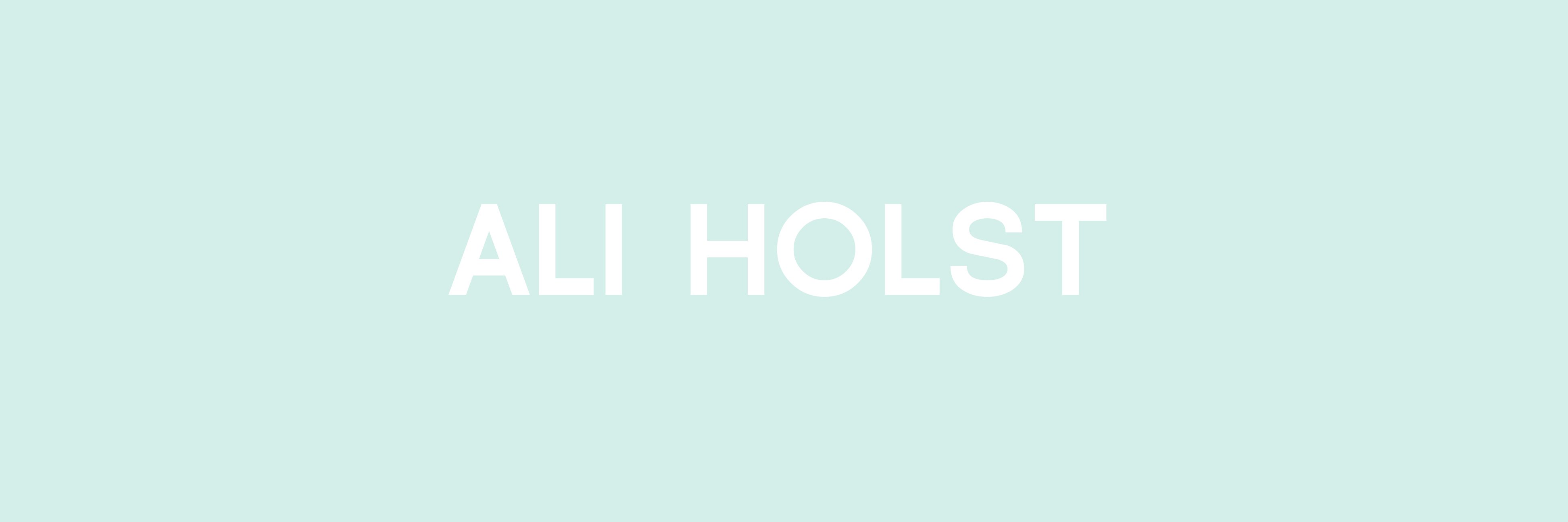 aliholst's profile banner image