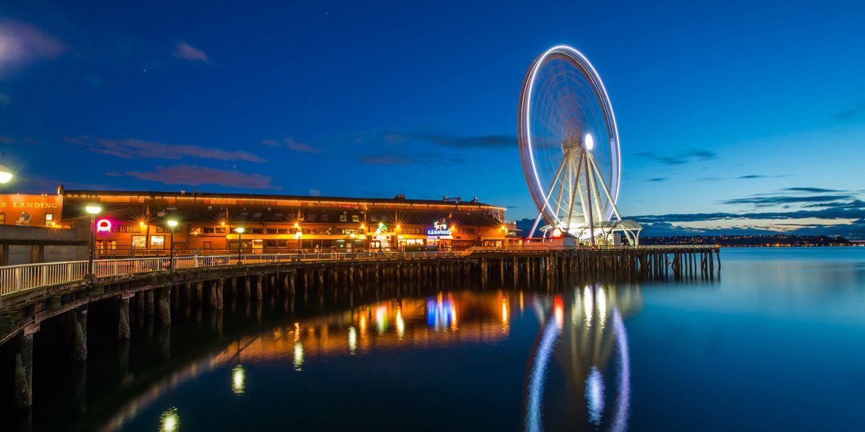 Seattle Great Wheel banner