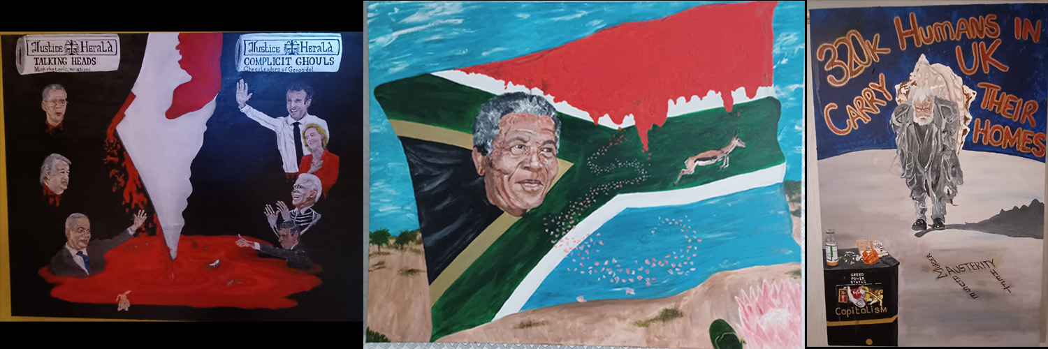 Sketch Kanczuk Socialist. 4 ∀ Humanity. banner