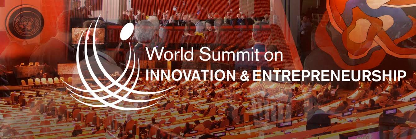 The World Summit banner