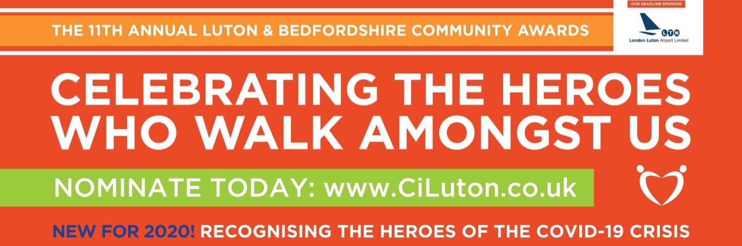 Luton & Bedfordshire Community Awards banner