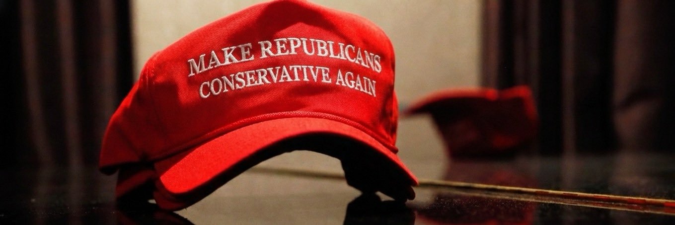 Make Republicans Conservative Again banner