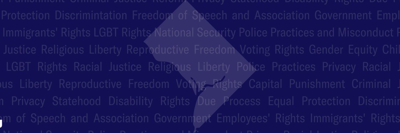 ACLU of the District of Columbia's banner
