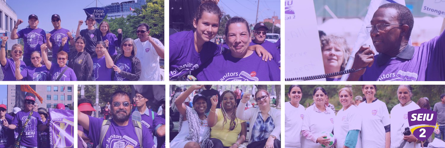 Justice for Janitors Canada banner