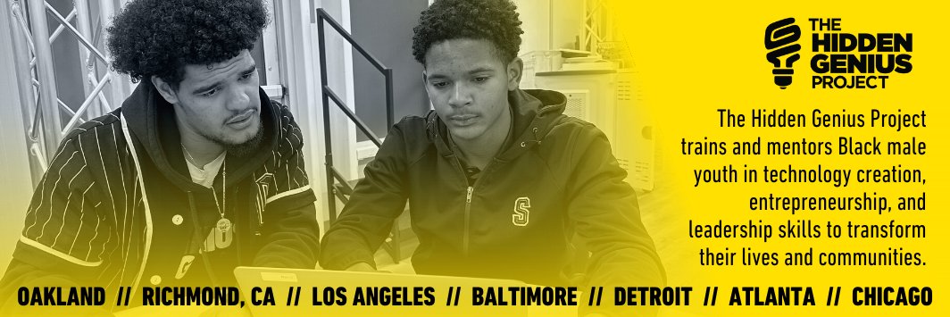 The Hidden Genius Project banner