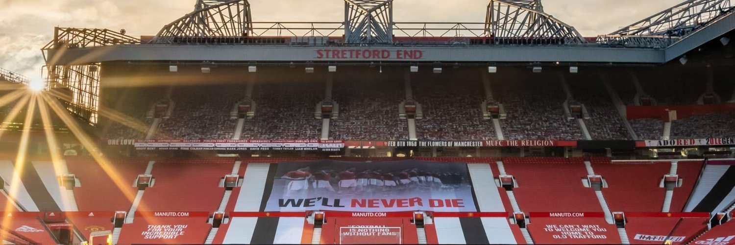 Stretford End Flags banner