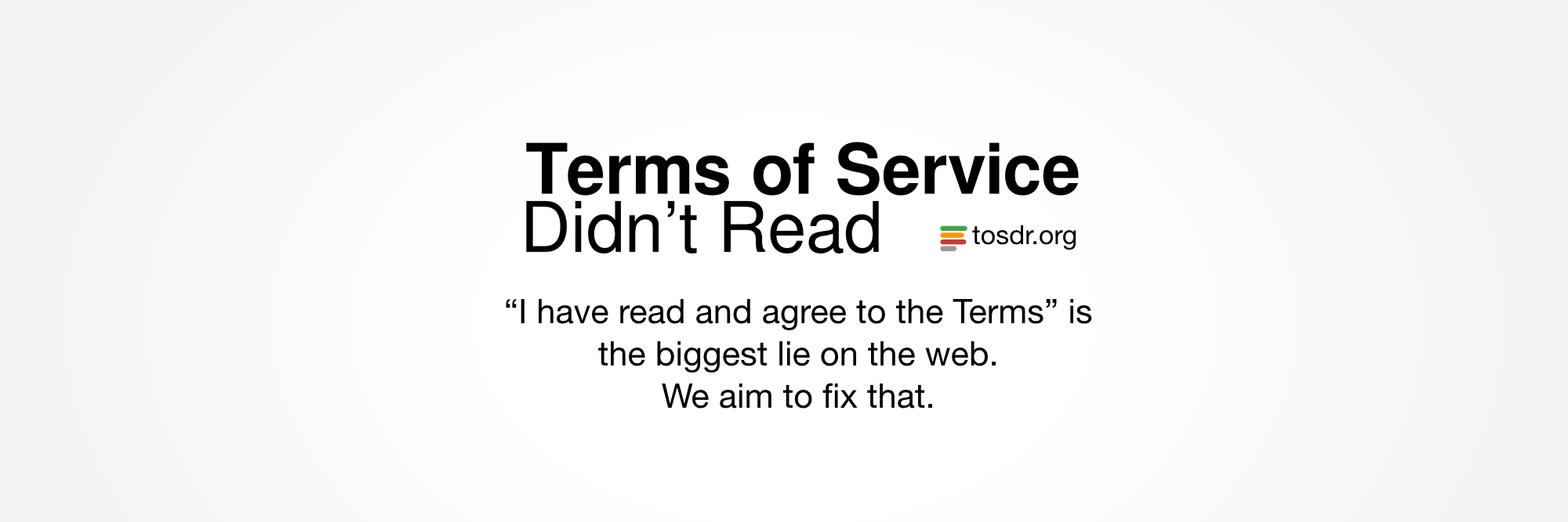 Terms of Service; Didn't Read 🚥 banner