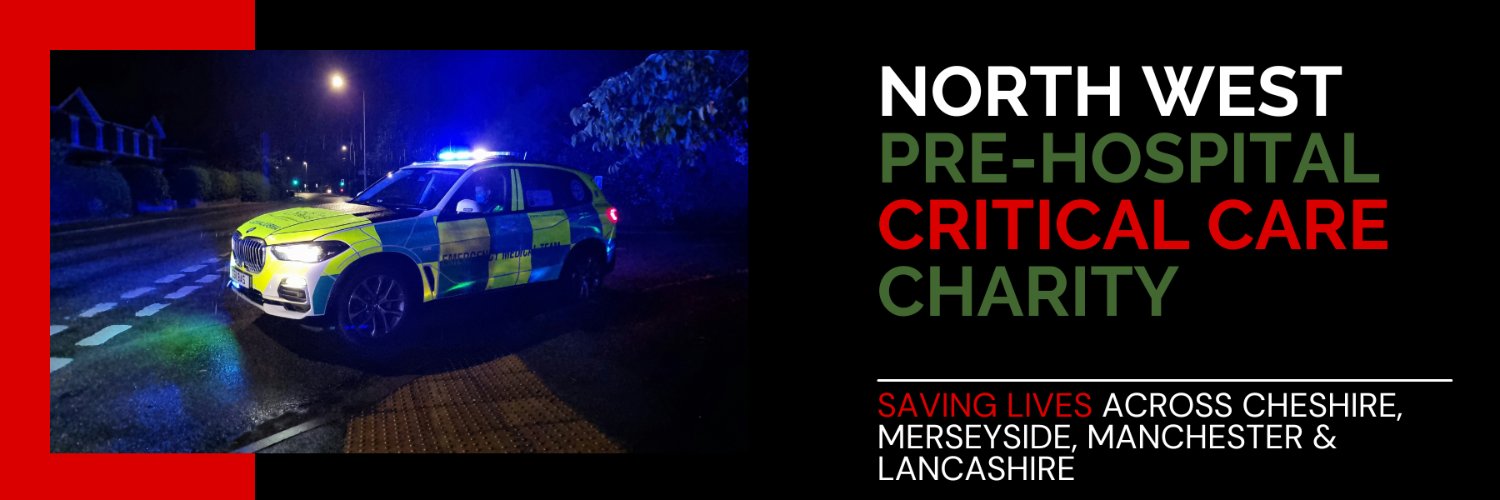 North West Pre-hospital Critical Care Charity💙 banner