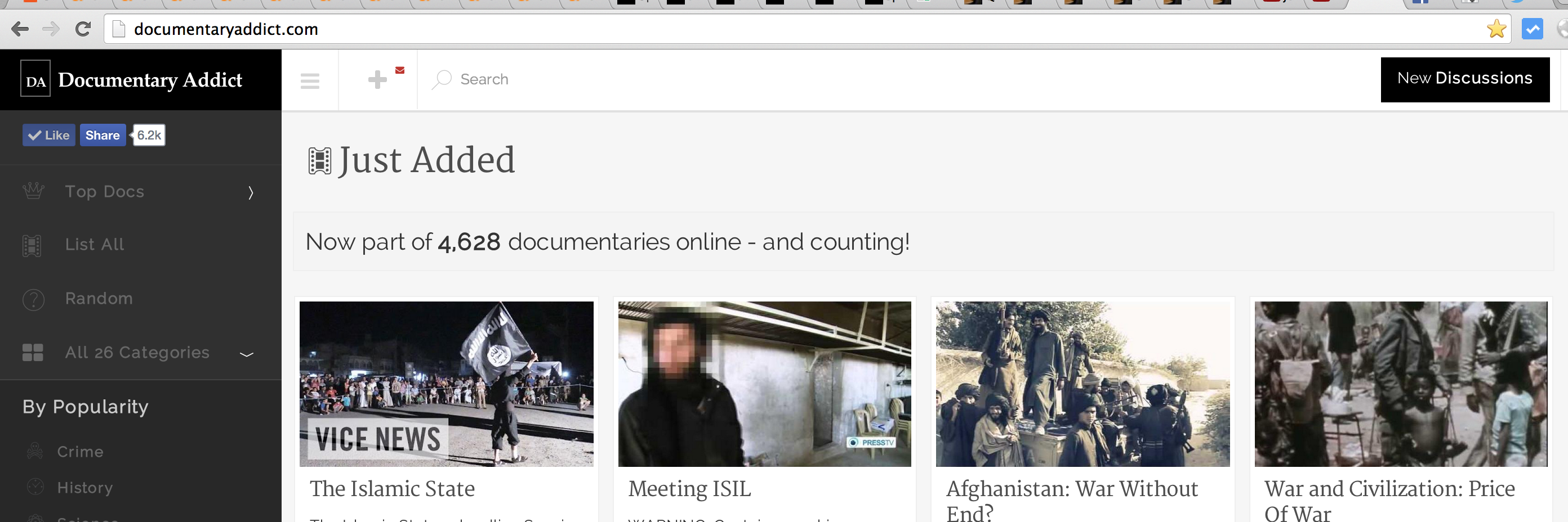 Documentary Addict banner