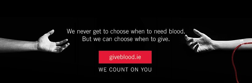 Giveblood's banner