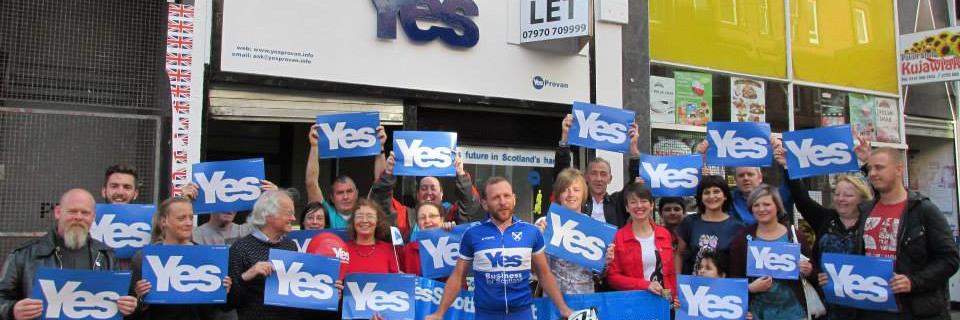 Yes Glasgow Provan banner