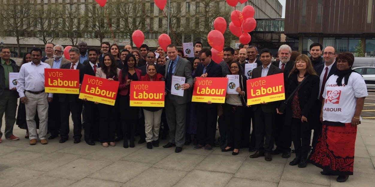 Harrow Labour Party banner