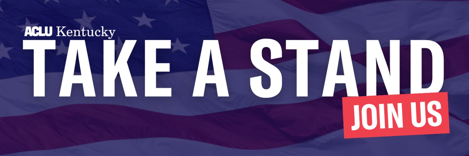 Follow ACLU of Kentucky on BlueSky @acluofky.bsky's banner