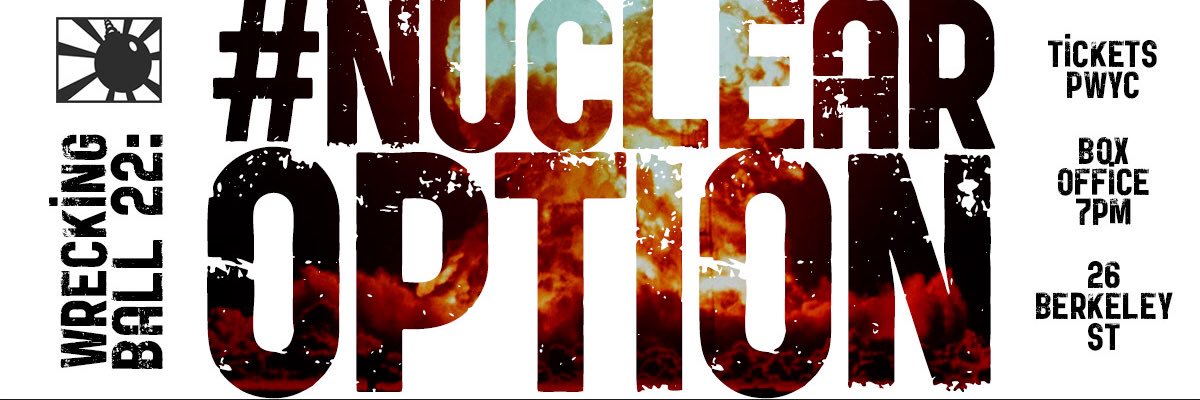 The Wrecking Ball banner