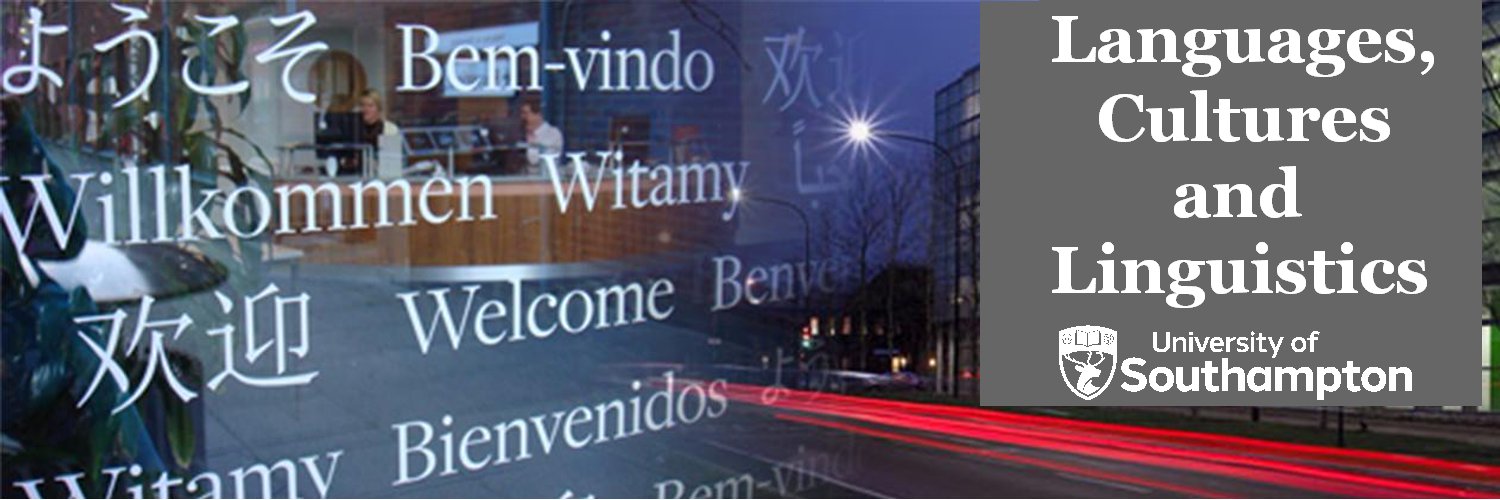 Languages, Cultures & Linguistics, Uni Southampton banner