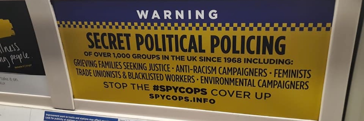 The Spycops Info Podcast banner