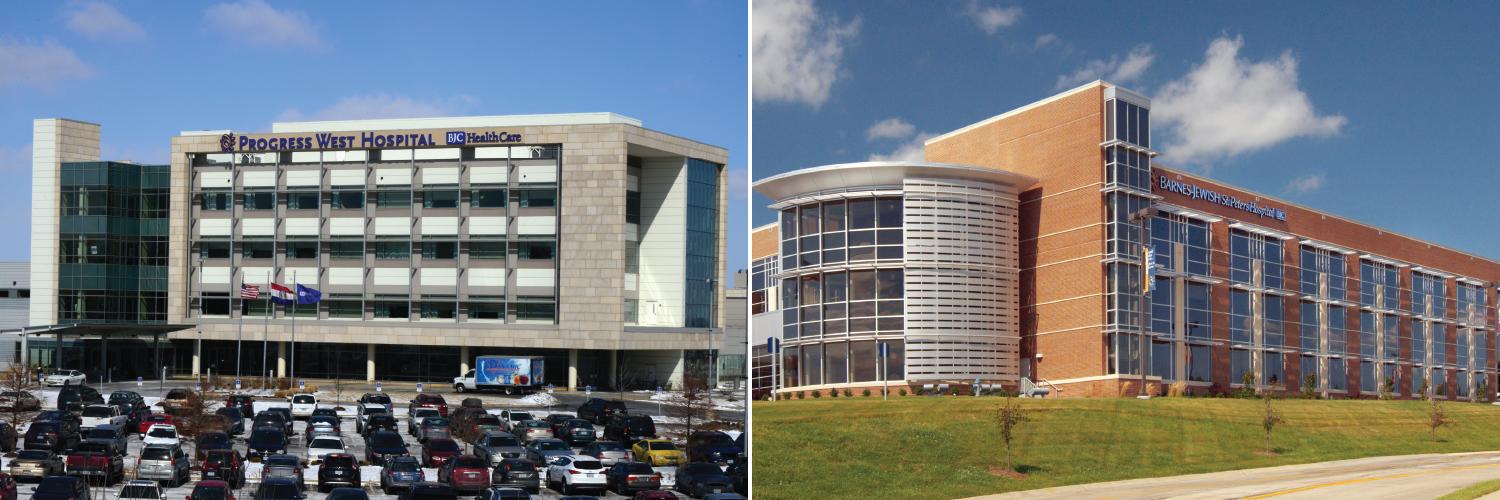 Barnes-Jewish St. Peters and Progress West banner