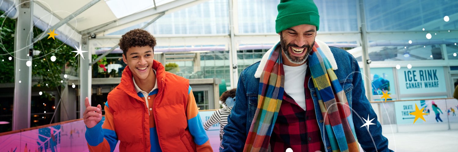 Ice Rink Canary Wharf banner