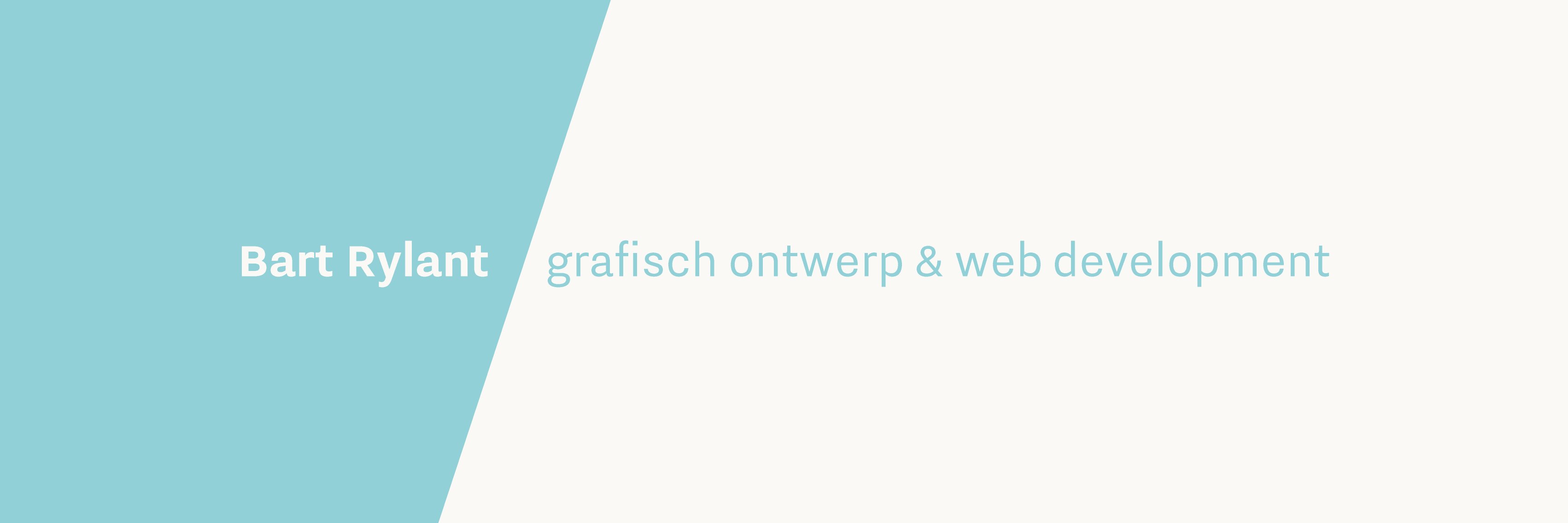 Bart Rylant Ontwerp banner