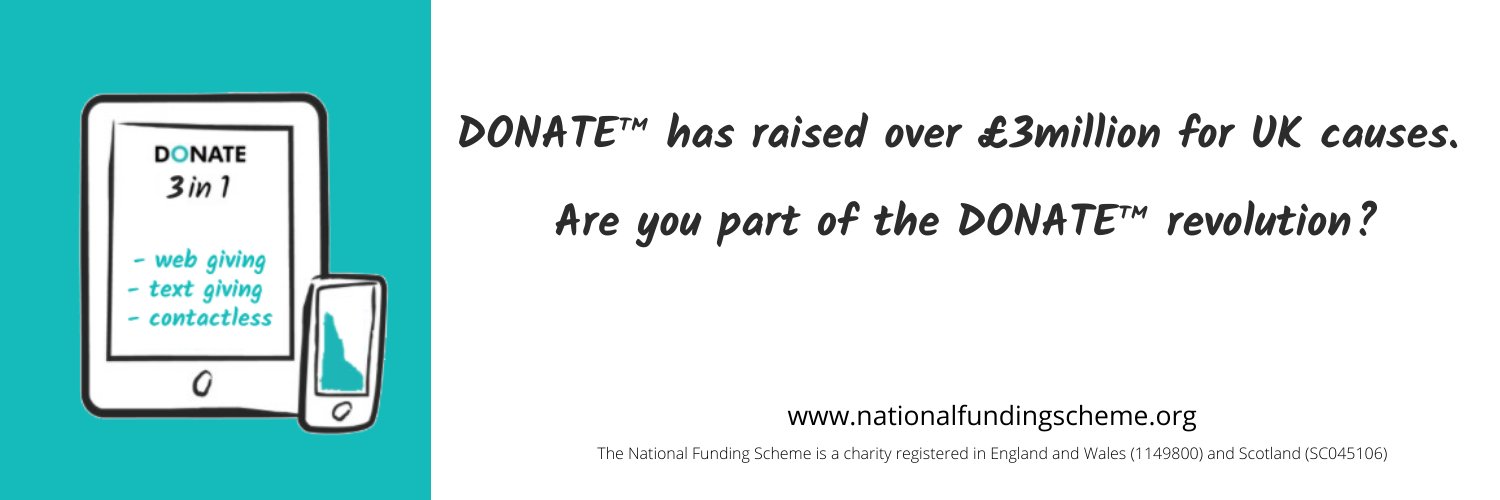 DONATE™ from National Funding Scheme banner