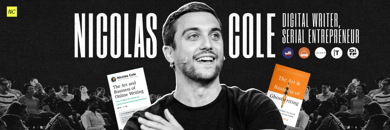 Nicolas Cole 🚢👻 banner