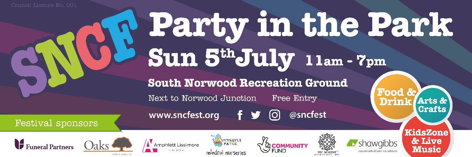 South Norwood Community Festival Croydon banner
