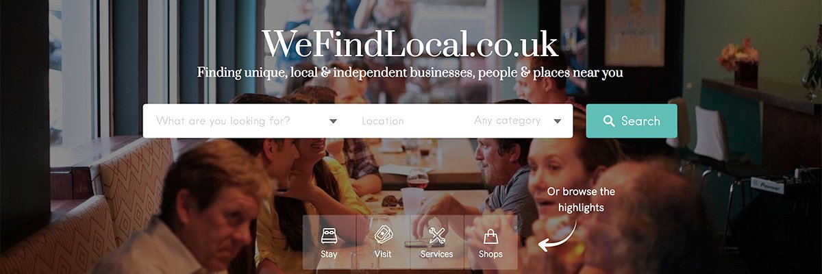 WeFindLocal's profile banner image