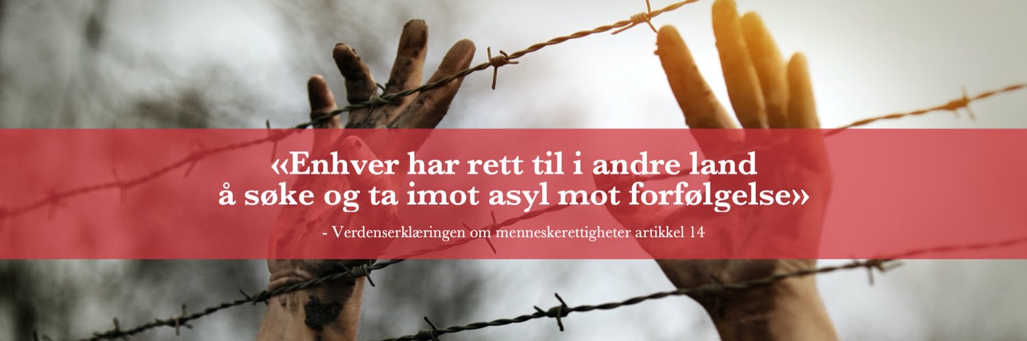 Norsk organisasjon for asylsøkere (NOAS) banner