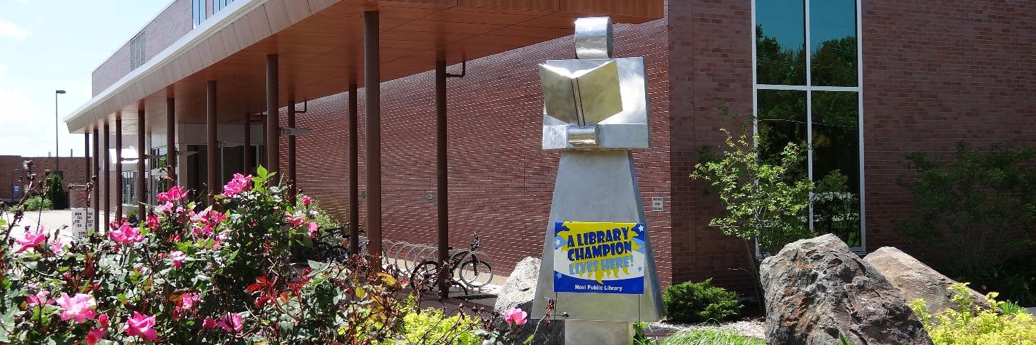 Novi Public Library banner