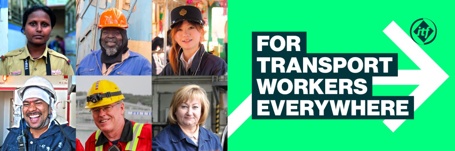 International Transport Workers' Federation (ITF)'s banner