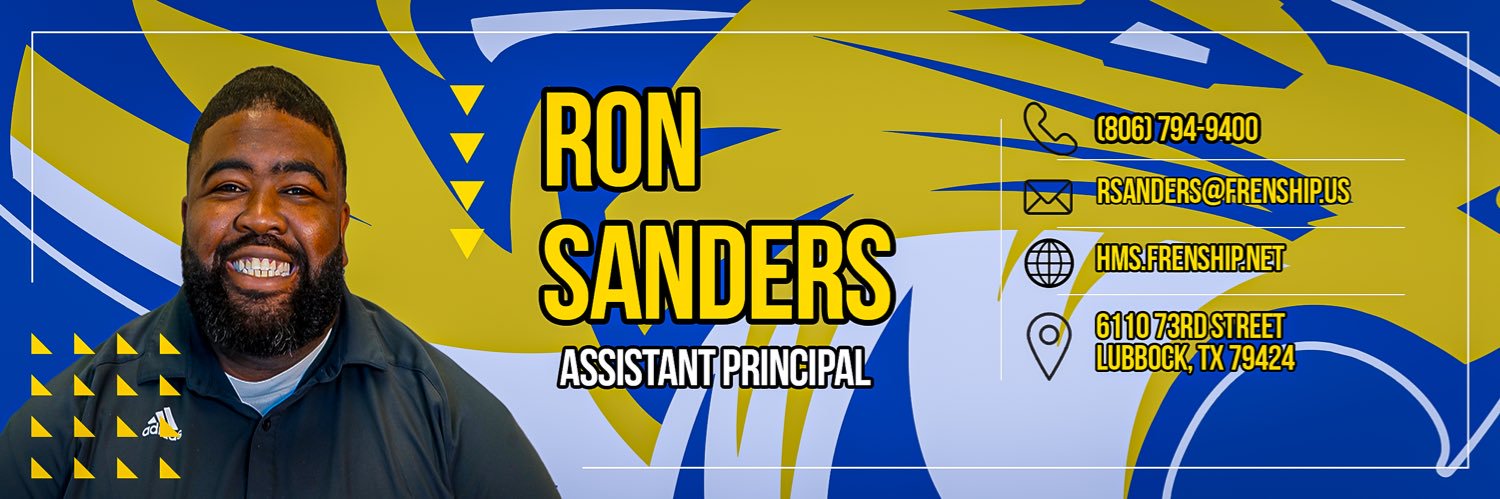 Ron Sanders M.Ed. M.S. banner