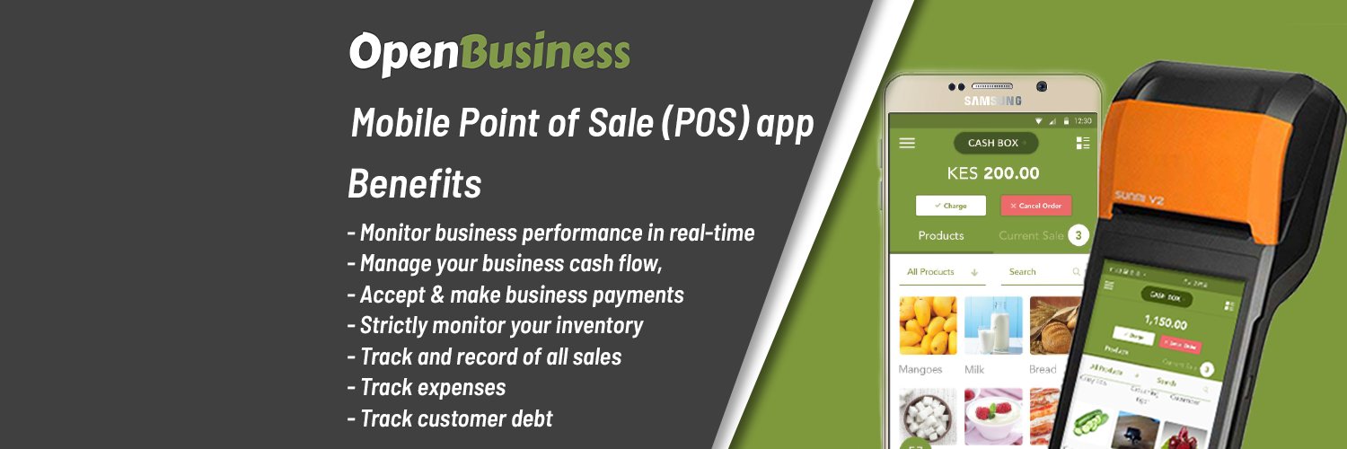 OpenBusiness Mobile POS app banner