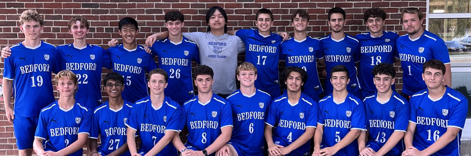 Bedford Men's Soccer banner