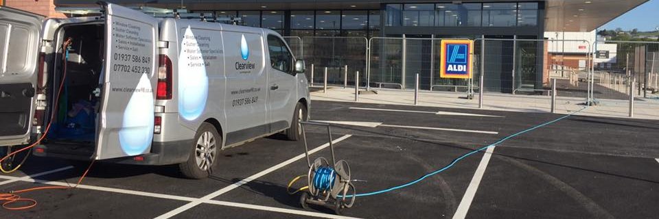 Clearview window cleaners and water softeners banner